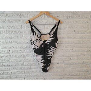 Kona Sol Womens Swimsuit 18W Plus One Piece Spaghetti Strap Keyhole FLO274E